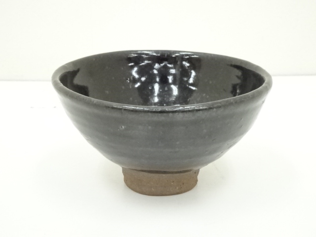 JAPANESE TEA CEREMONY / TEA BOWL CHAWAN / BLACK GLAZE